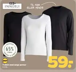 Netto T-shirt med lange ærmer tilbud