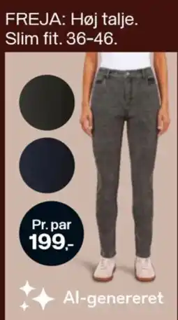 Føtex Freja høj talje slim fit tilbud
