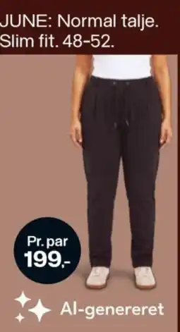 Føtex JUNE Normal talje Slim fit tilbud