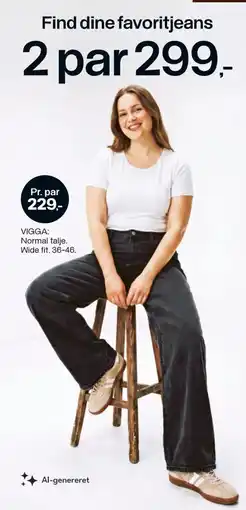 Føtex Vigga jeans tilbud