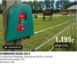 Land & Fritid AID strømgiver n3500 230 v tilbud