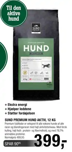 Land & Fritid Sund Premium Hund Aktiv tilbud