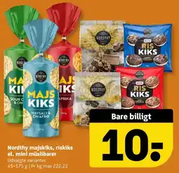Løvbjerg Nordthy majskiks, riskiks el. mini müslibarer tilbud