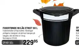 Land & Fritid Fodertønde M/Låg Etiket tilbud