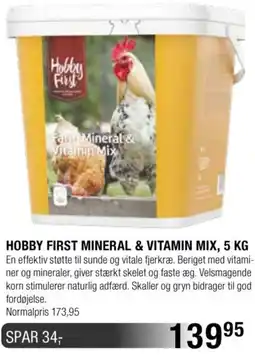 Land & Fritid Hobby First Mineral & Vitamin Mix tilbud