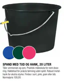 Land & Fritid Spand med tud og hank tilbud