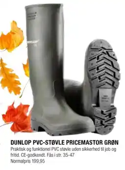Land & Fritid Dunlop pvc-støvle pricemastor grøn tilbud