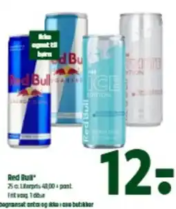 Coop 365 Red Bull tilbud