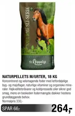 Land & Fritid St Hippolyt Naturpellets M/Urter tilbud
