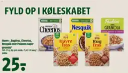 Coop 365 Havre-, Rugfras, Cheerios, Nesquik eller Pauluns super granola tilbud