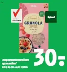 Coop 365 Coop granola med bær og mandler tilbud