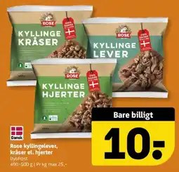 Løvbjerg Rose kyllingelever, kråser el. hjerter tilbud