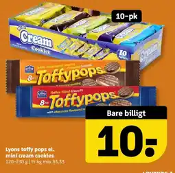 Løvbjerg Lyons toffypops el. mini cream cookies tilbud