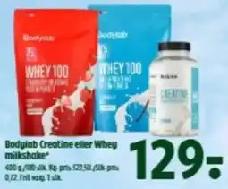 Coop 365 Bodylab Creatine eller Whey milkshake tilbud