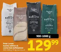 Løvbjerg Peter Larsen baristo edition el. crema hele kaffeboerner tilbud