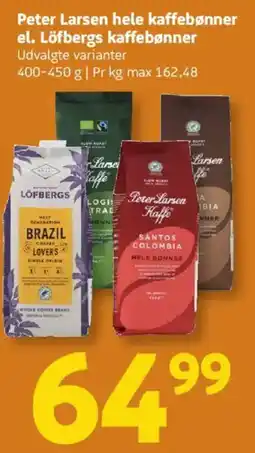 Løvbjerg Peter Larsen hele kaffebønner tilbud