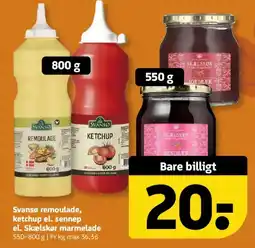 Løvbjerg Svansø remoulade, ketchup el. sennep el. Skælskør marmelade tilbud