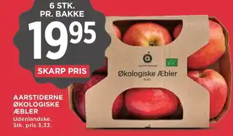 MENY Aarstiderne økologiske æbler tilbud