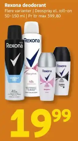 Løvbjerg Rexona deodorant tilbud