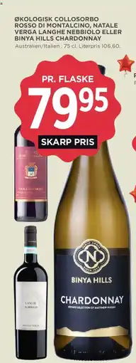 MENY Binya Hills Chardonnay tilbud