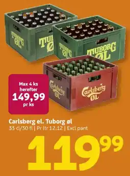 Løvbjerg Carlsberg el. Tuborg øl tilbud