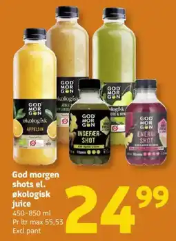 Løvbjerg God morgen shots el. økologisk juice tilbud
