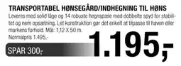 Land & Fritid Transportabel hønsegård/indhegning til høns tilbud