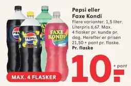SPAR Pepsi eller Faxe Kondi tilbud