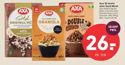 SPAR Axa granola eller gold müsli tilbud