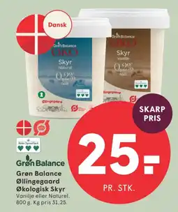 SPAR Grøn Balance Økologisk Skyr tilbud