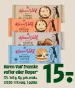 Coop 365 Karen Volf franske vafler eller flager tilbud