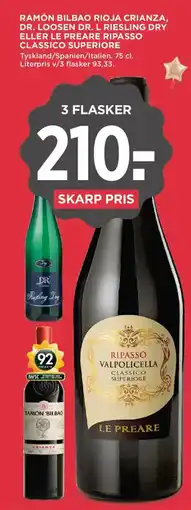 MENY Ramón Bilbao Rioja Crianza tilbud