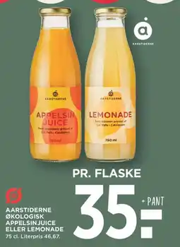 MENY Aarstiderne appelsinjuice eller lemonade tilbud