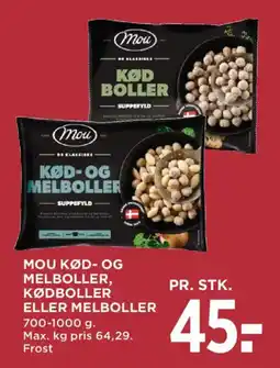 MENY Mou kød- og melboller tilbud