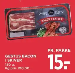 MENY Gestus bacon i skiver tilbud