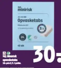 Coop 365 minirisk opvasketabs tilbud