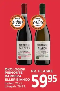 MENY Piemonte Barbera eller Bianco tilbud