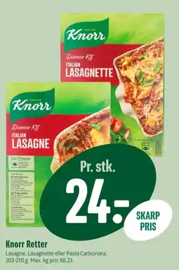 Min Købmand Knorr Italian Lasagne tilbud
