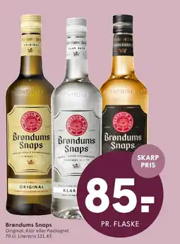 SPAR Brøndums Snaps tilbud