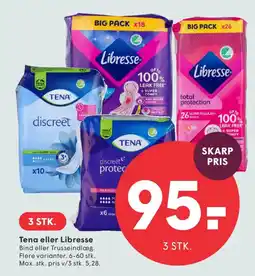 SPAR Tena eller Libresse tilbud