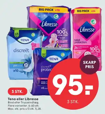 SPAR Tena eller Libresse tilbud