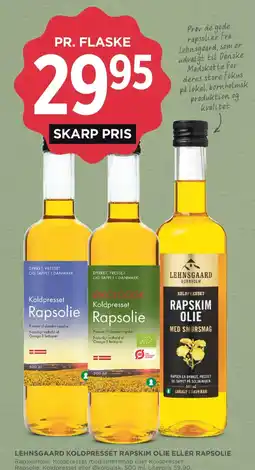 MENY Lehnsgaard koldpresset rapskim olie eller rapsolie tilbud