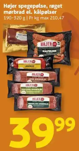 Løvbjerg Højer spegepølse tilbud