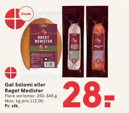 SPAR Gøl Salami eller Røget Medister tilbud