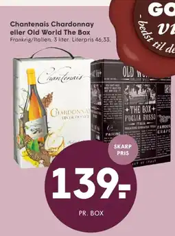 SPAR Chantenais Chardonnay eller Old World The Box tilbud