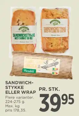 MENY Picadeli sandwichstykke eller wrap tilbud