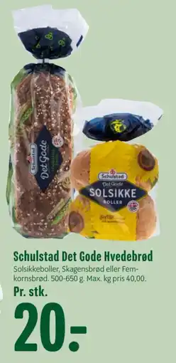 Min Købmand Schulstad Det Gode Hvedebrød tilbud