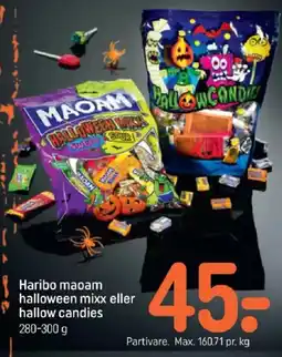 REMA 1000 Haribo maoam halloween mixx eller hallow candies tilbud