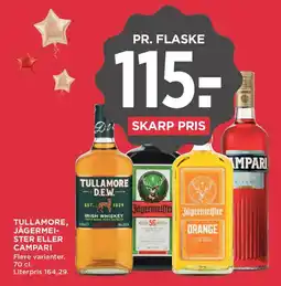 MENY Tullamore, Jägermeister eller Campari tilbud