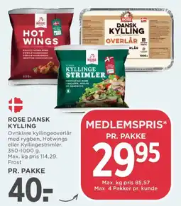 MENY Rose Kyllingeoverlår tilbud